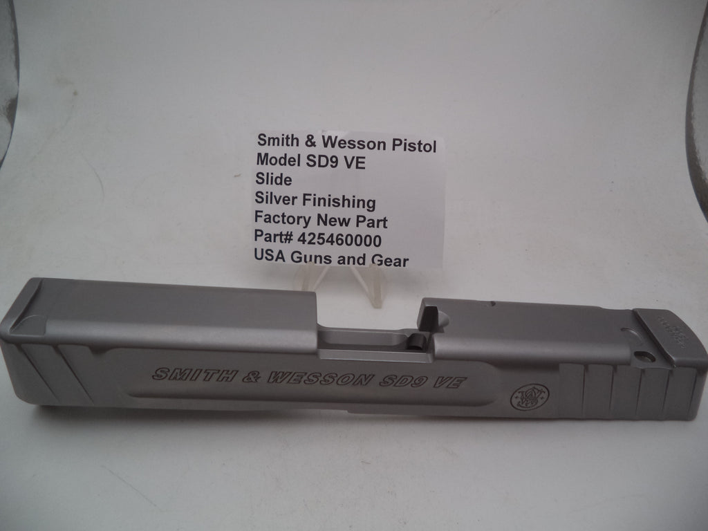 S&W SD9 VE Slide Assembly Silver Finish | OEM 425460000