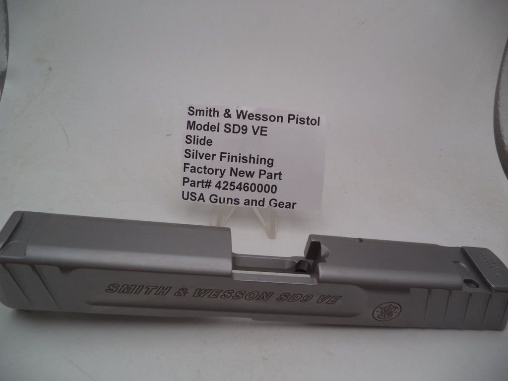 S&W SD9 VE Slide Assembly Silver Finish | OEM 425460000