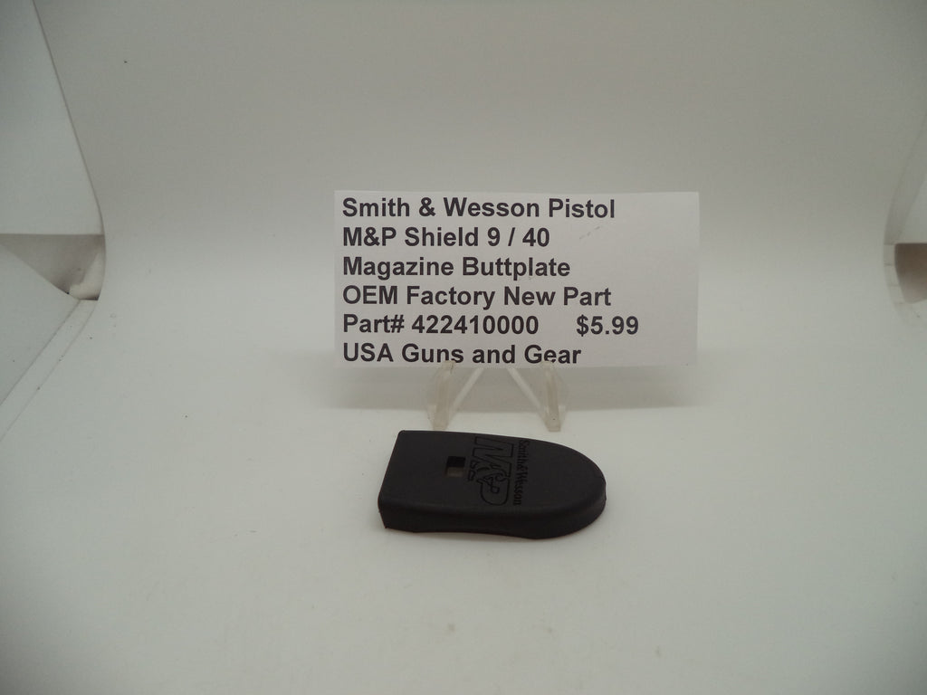 Smith & Wesson M&P Shield Magazine Buttplate - 9mm/.40 Standard - Factory OEM 422410000