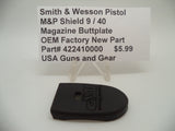 422410000 Smith & Wesson Pistol M&P Shield 9/40 Standard Magazine Buttplate New