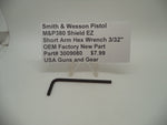 3009080 Smith & Wesson Pistol M&P 380 Shield EZ Short Arm Hex Wrench 3/32" New