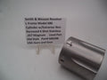 A Smith & Wesson revolver L Frame Model 686 cylinder with extractor, non-recessed .357 Magnum used part, displayed on a white background.