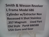 68658B SW Revolver L Frame Model 686 Cylinder w/Extractor Non Recessed .357 Magnum Used