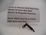 598AB Smith & Wesson Model 59 9MM Ejector & Magazine Depressor Blue Steel Used