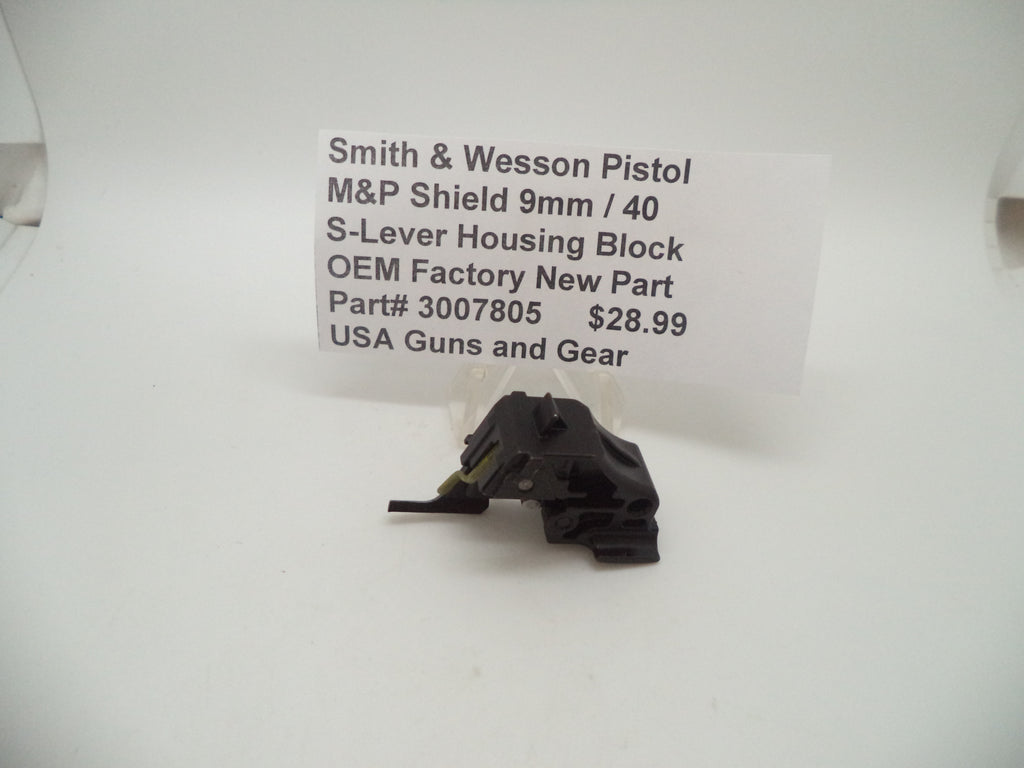 Smith & Wesson M&P Shield Lever Housing Block Assembly - 9mm/.40 - Factory OEM 3007805