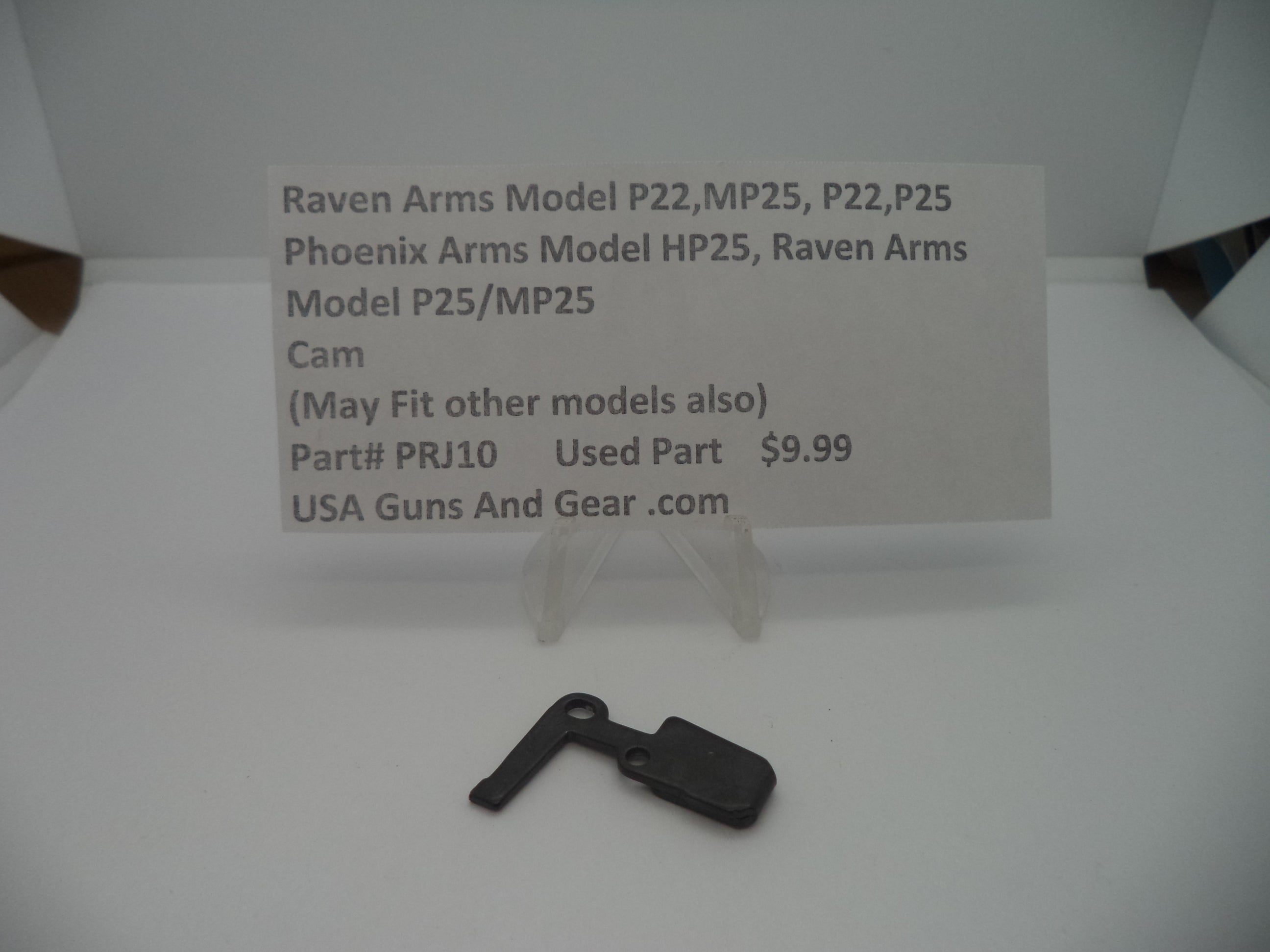 Ravens Arms Model P22, MP25, P22, P25 Cam Used Part #PRJ10
