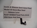 59480AB Smith & Wesson Model 59 9MM Release Lever Blue Steel Used