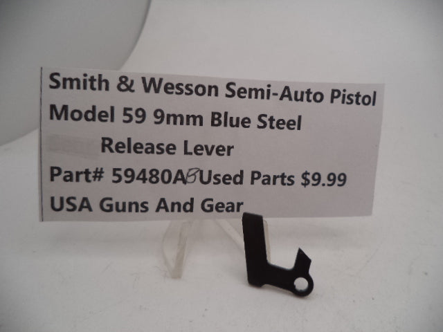 59480AB Smith & Wesson Model 59 9MM Release Lever Blue Steel Used
