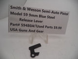 59480AB Smith & Wesson Model 59 9MM Release Lever Blue Steel Used