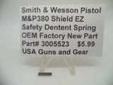 3005523 Smith & Wesson Pistol M&P 380 Shield EZ Safety Detent Spring New Part