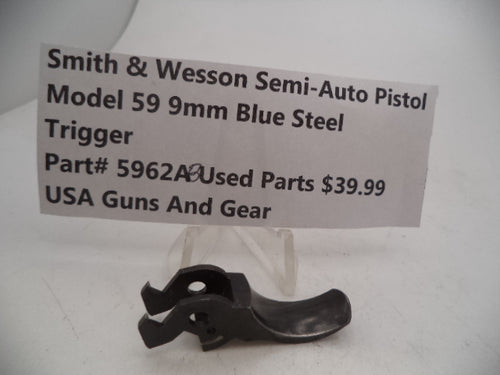 5962AB Smith & Wesson Model 59 9MM Trigger Used Blue Steel