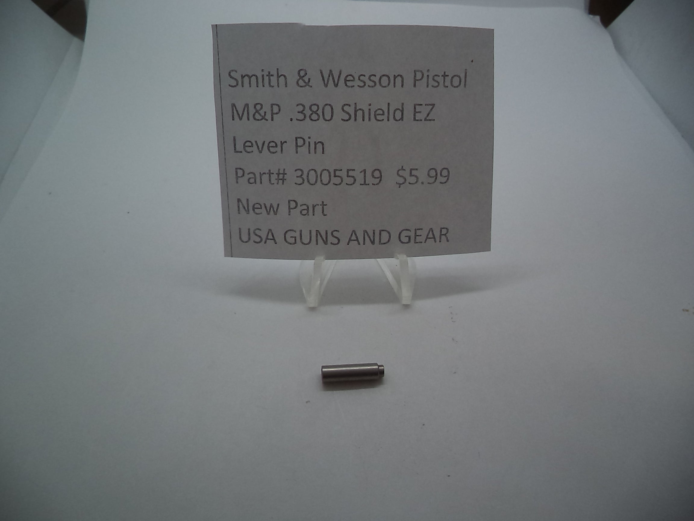 Smith & Wesson M&P 380 Shield EZ Sear Lever Pin 3005519