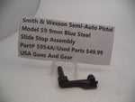 5954AB Smith & Wesson Model 59 9MM Slide Stop Assembly Used Blue Steel