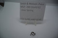 The image shows a Smith & Wesson M&P 380 Shield EZ Lever Spring, part number 3005518, displayed on a white background. The price tag on the spring indicates that it is a new part, designed for USA guns and gear.