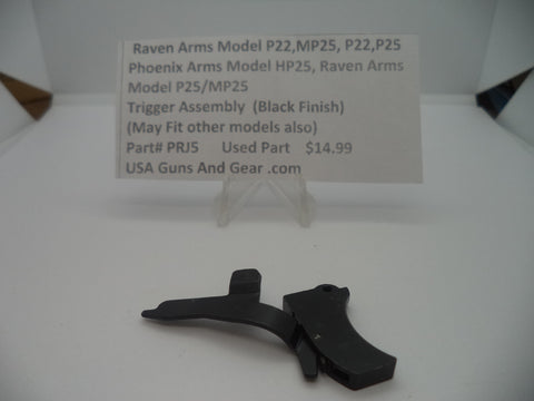 Ravens Arms Model P22, MP25, P22, P25 Trigger Assembly (Black Finish) #PRJ5