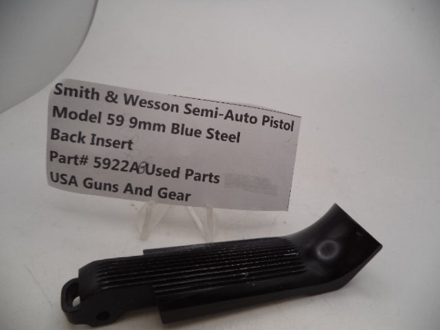 5922AB Smith & Wesson Pistol Model 59 Back Insert Used Blue Steel 9MM
