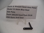 5952AB Smith & Wesson Model 59 Side Plate Used Blue Steel 9MM