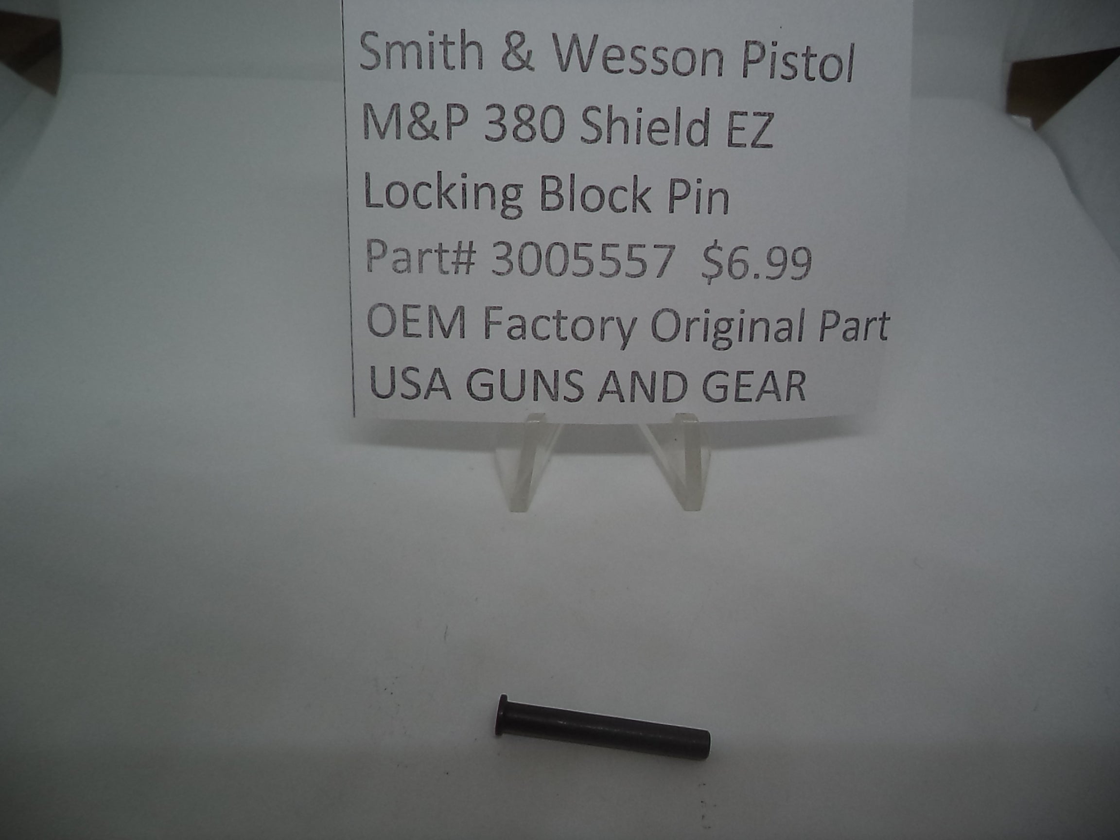 Smith & Wesson M&P 380 Shield EZ Locking Block Pin 3005557