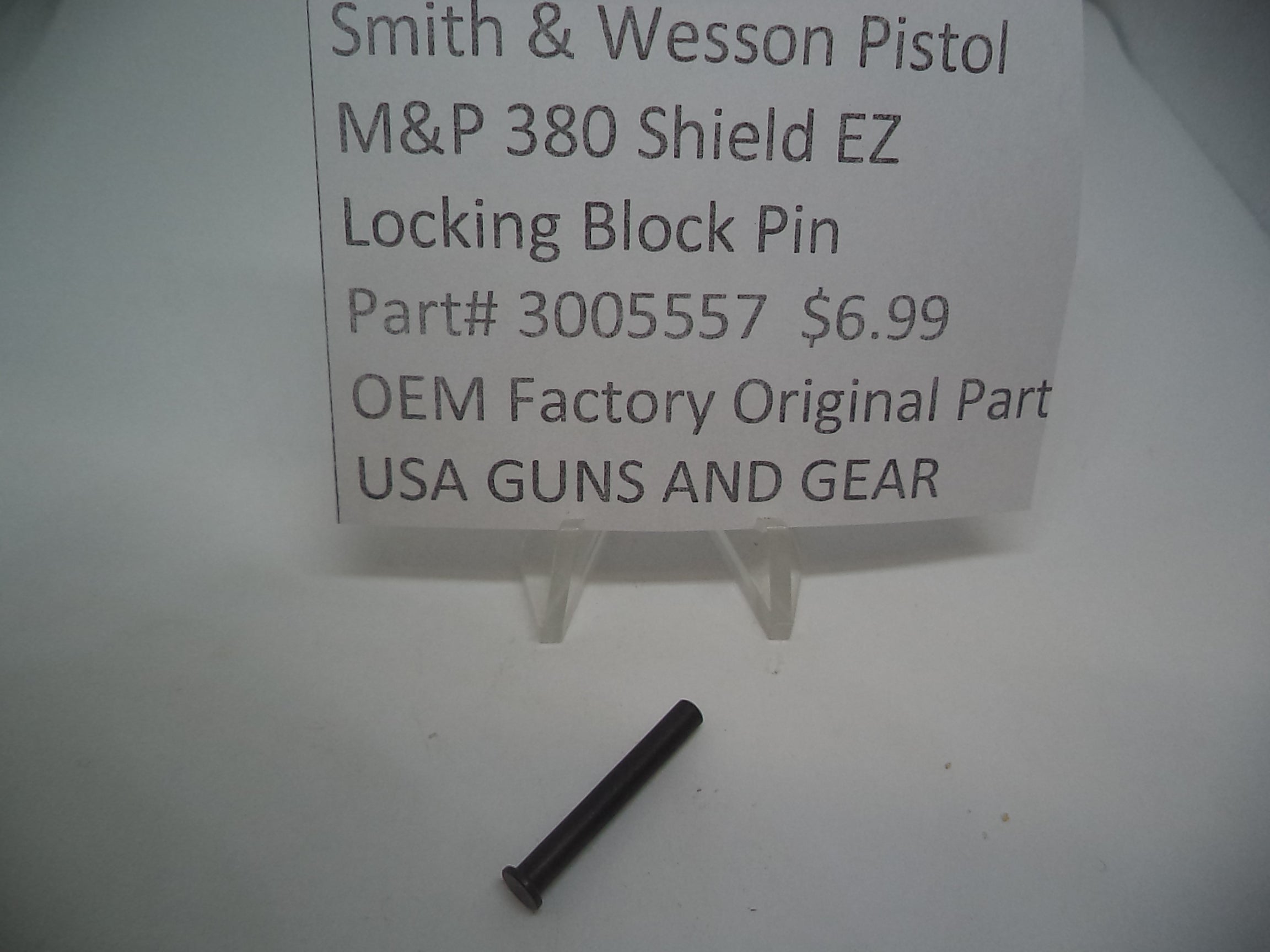 Smith & Wesson M&P 380 Shield EZ Locking Block Pin 3005557
