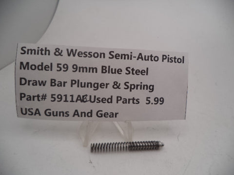 5911AC Smith & Wesson Pistol Model 59 Draw Bar Plunger & Spring 9MM
