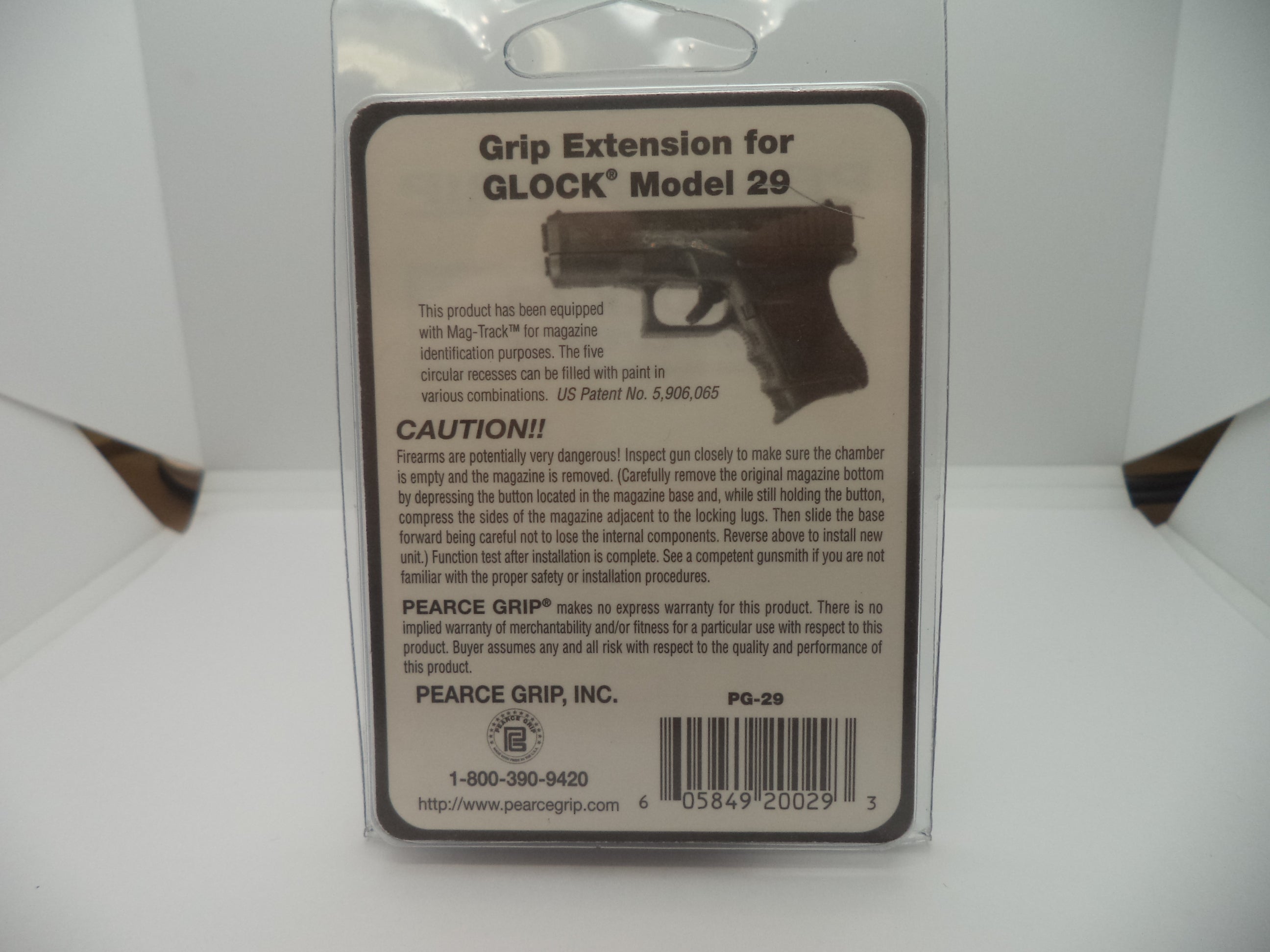 Pearce Grip Magazine Base Pad Glock 29, 30 (9-Round) #PG29 New Part