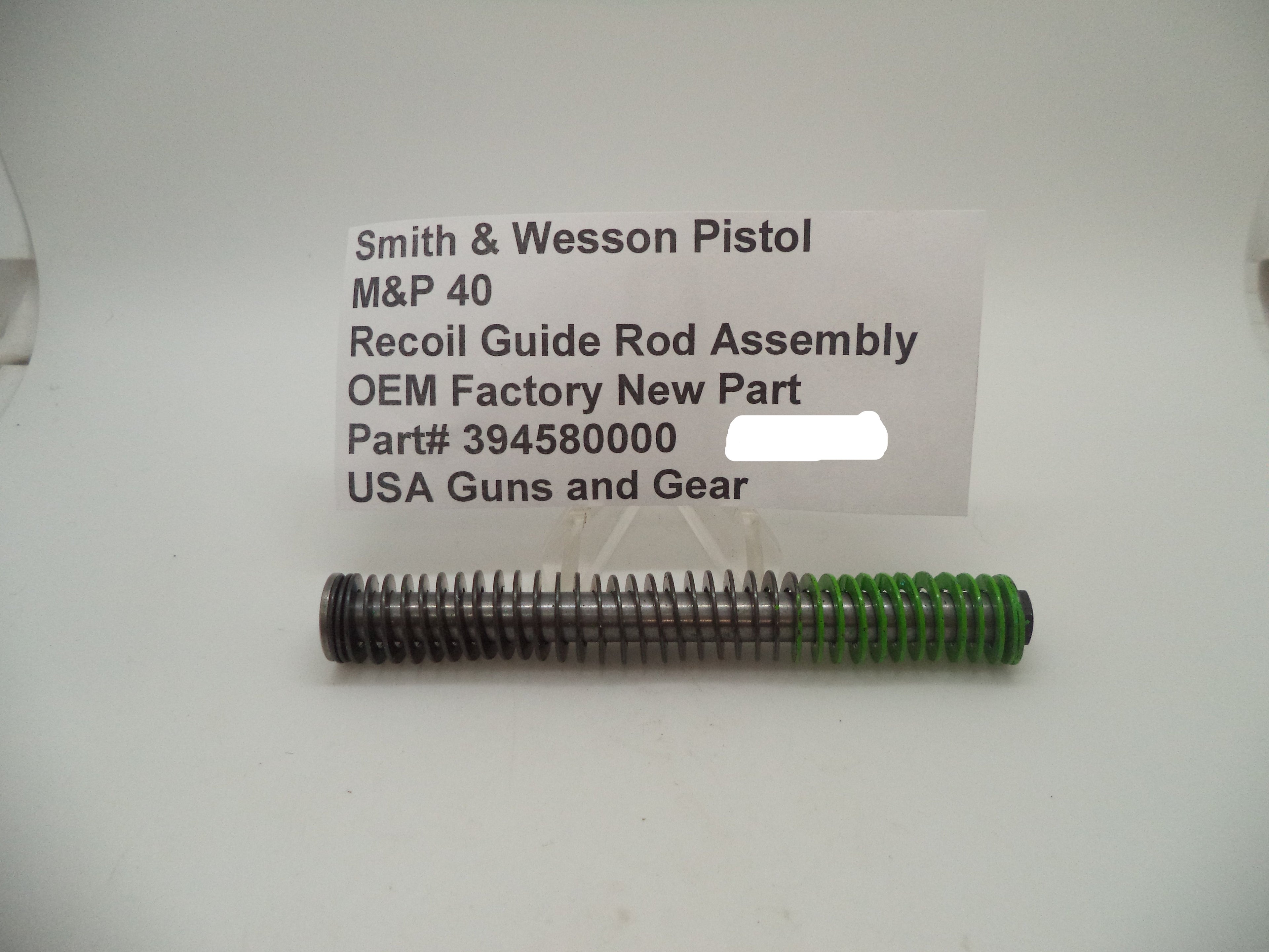 Smith & Wesson M&P 40 Recoil Guide Rod Assembly - Full Size - Factory OEM Part 394580000