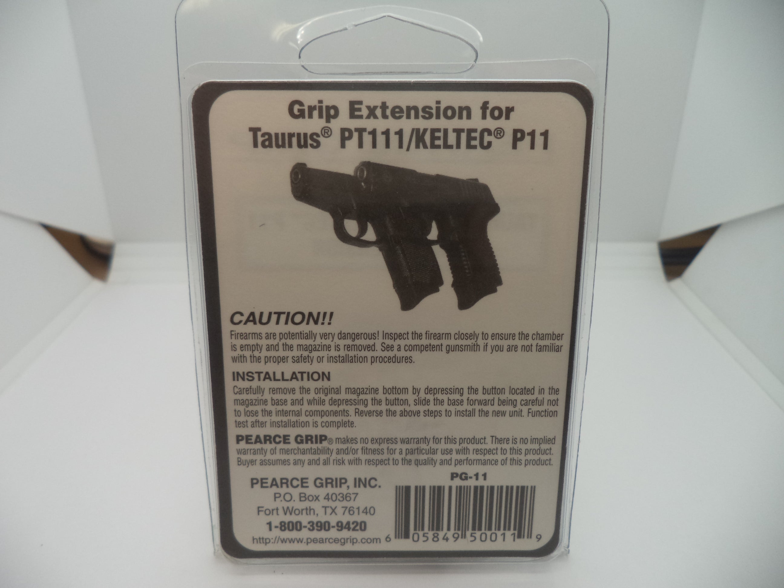Pearce Grip Extension for Taurus PT-11 | PG-11 Magazine Grip Enhancer