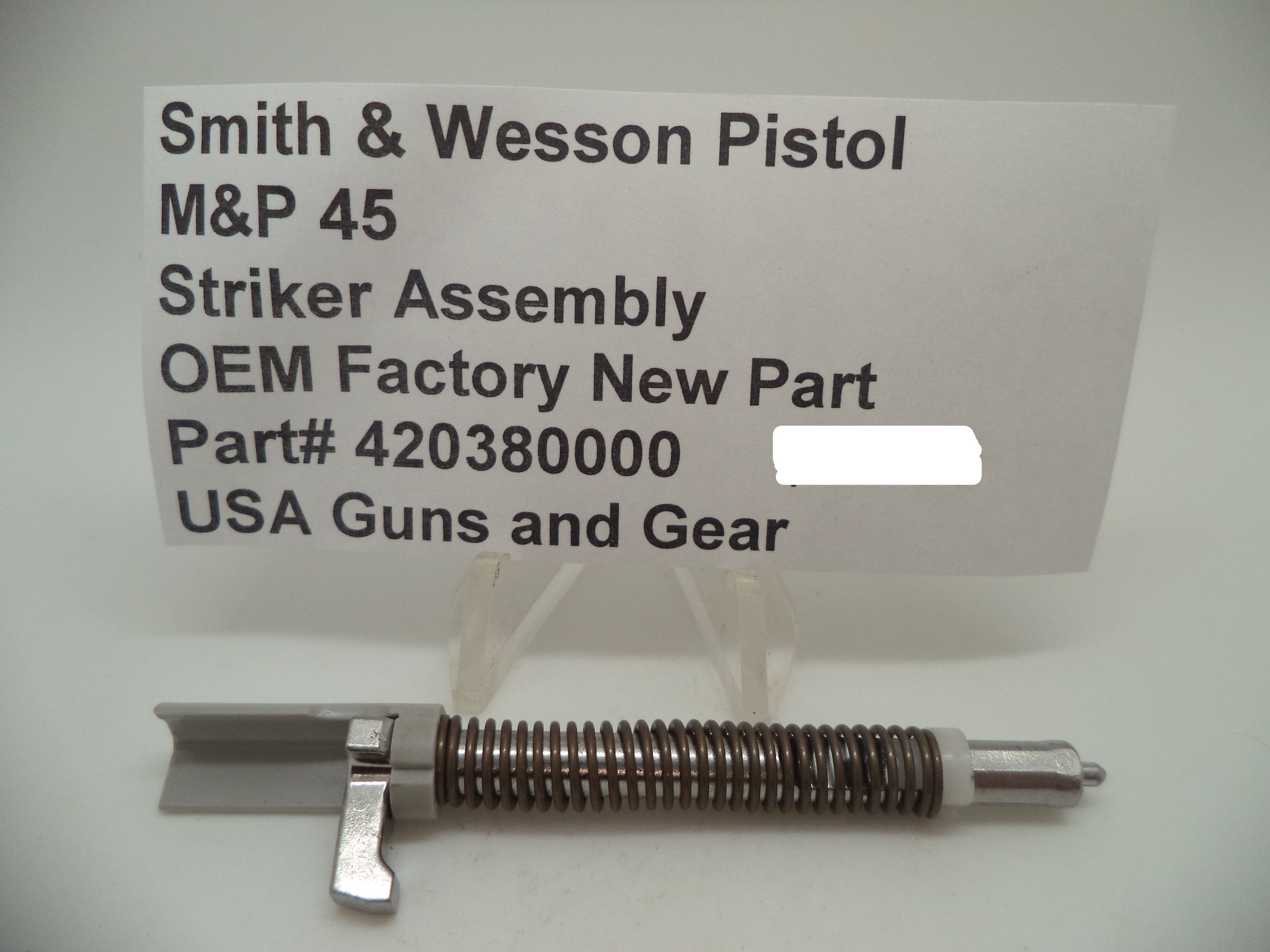 Smith & Wesson M&P 45 Striker Assembly - Factory OEM Part 420380000