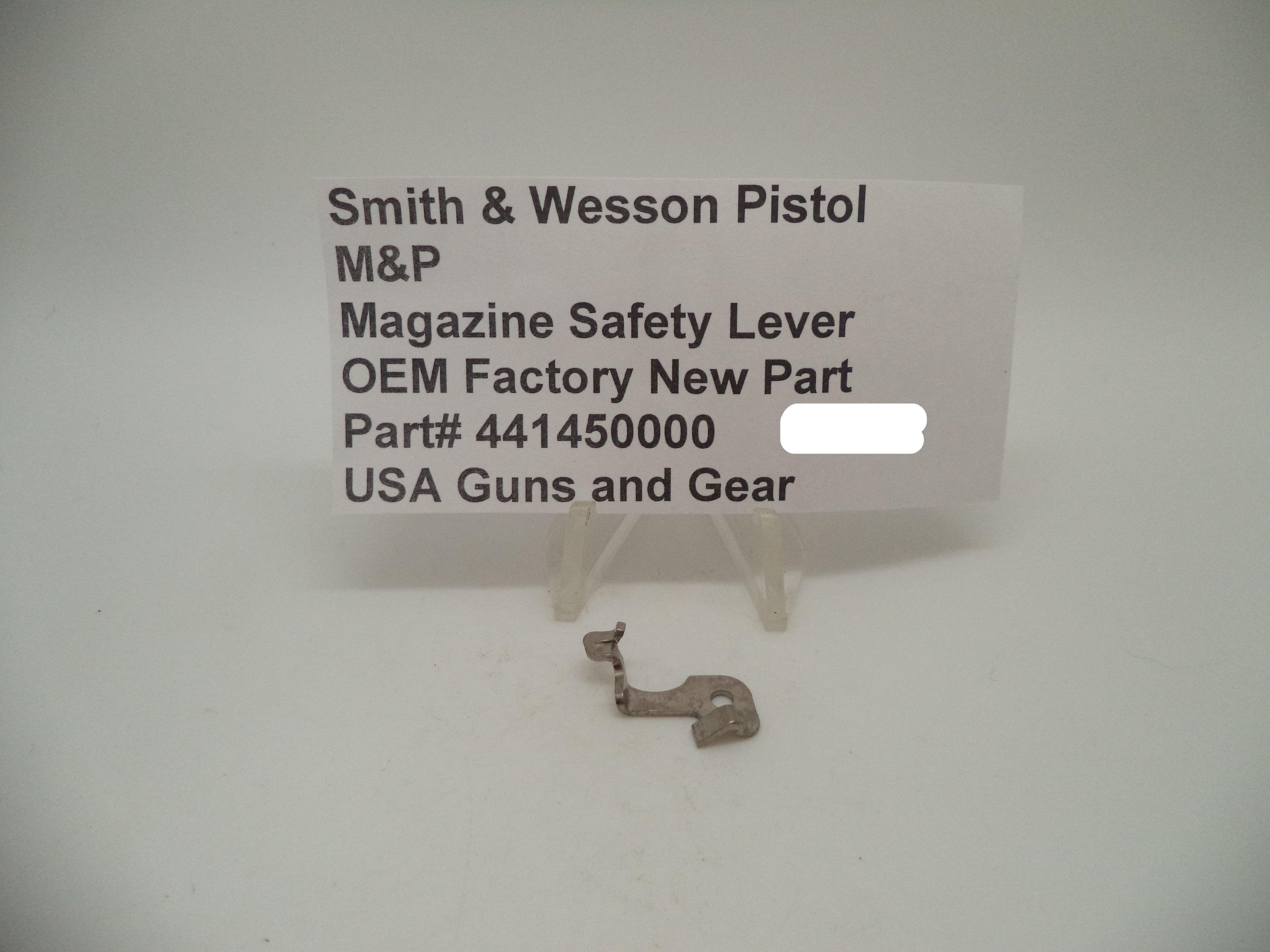 Smith & Wesson M&P 9/40 Magazine Safety Lever | OEM 441450000