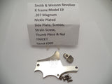 K309 Smith & Wesson K Frame Model 19 Side Plate & Thumbpiece Nickel .357 Mag