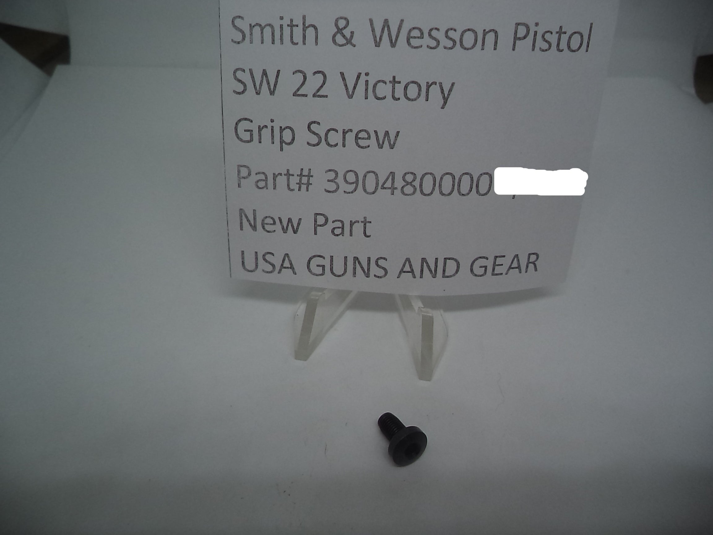 Smith & Wesson Model SW22 Victory Pistol Grip Screw Part# 390480000