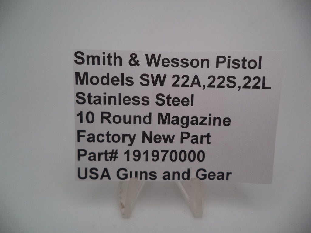 Smith & Wesson SW 22A/22S Stainless Steel 10 Round Magazine .22 LR - 191970000