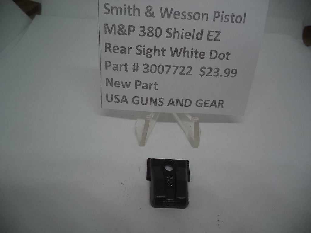 M&P 380 Shield EZ Rear Sight White Dot | Smith & Wesson 3007722