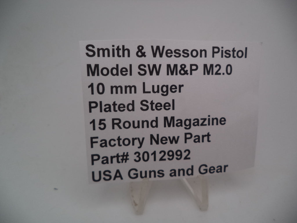 3012992 Smith & Wesson Pistol SW M&P M2.0  15 Rd Magazine 10 mm Luger