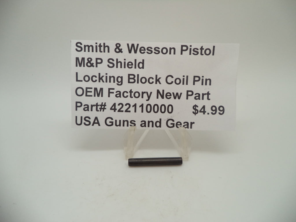 Smith & Wesson M&P Shield Locking Block Coil Pin - 9mm/.40/.45 All Generations - Factory OEM 422110000