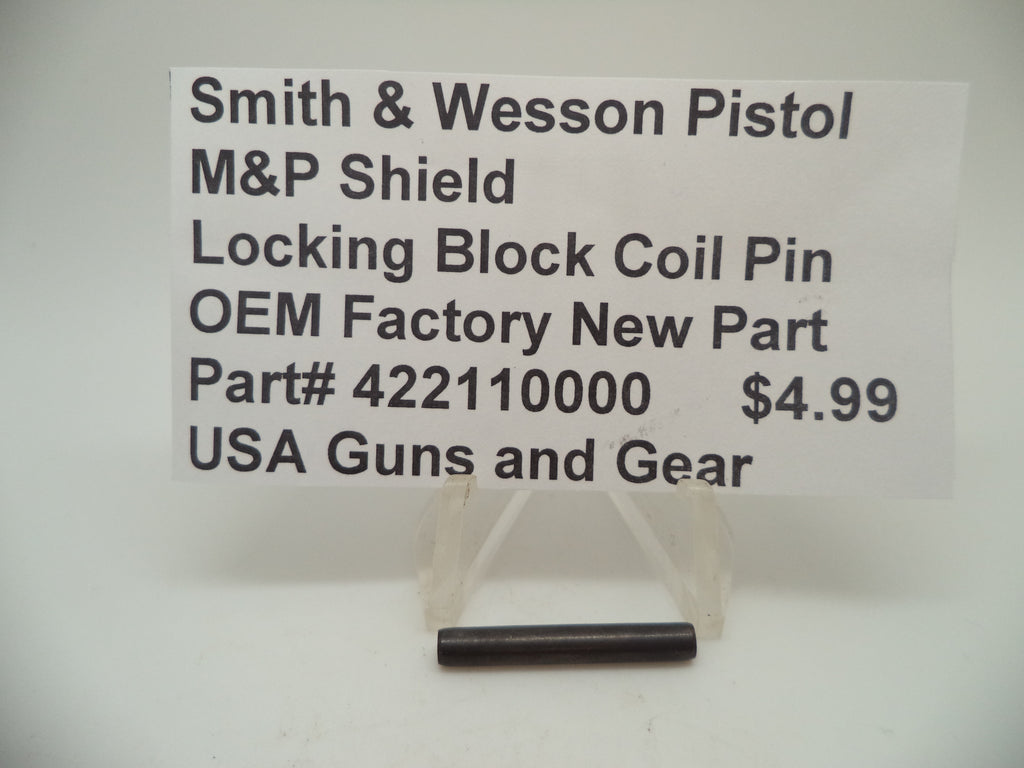 Smith & Wesson M&P Shield Locking Block Coil Pin - 9mm/.40/.45 All Generations - Factory OEM 422110000