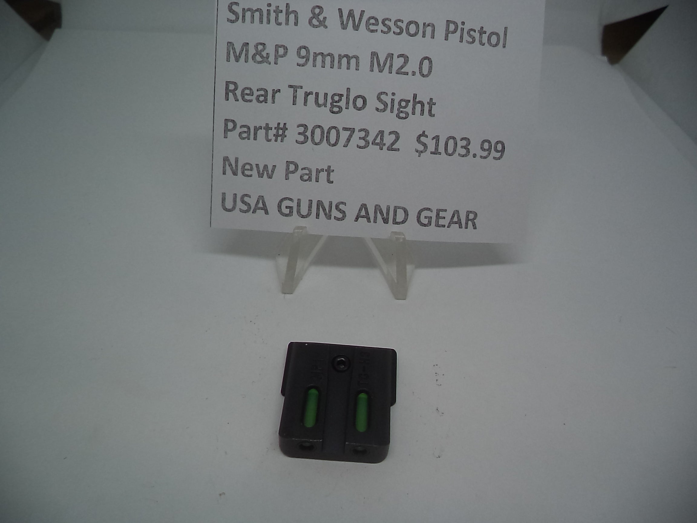 Smith & Wesson Pistol M&P 9mm M2.0 Rear Truglo Sight 3007342