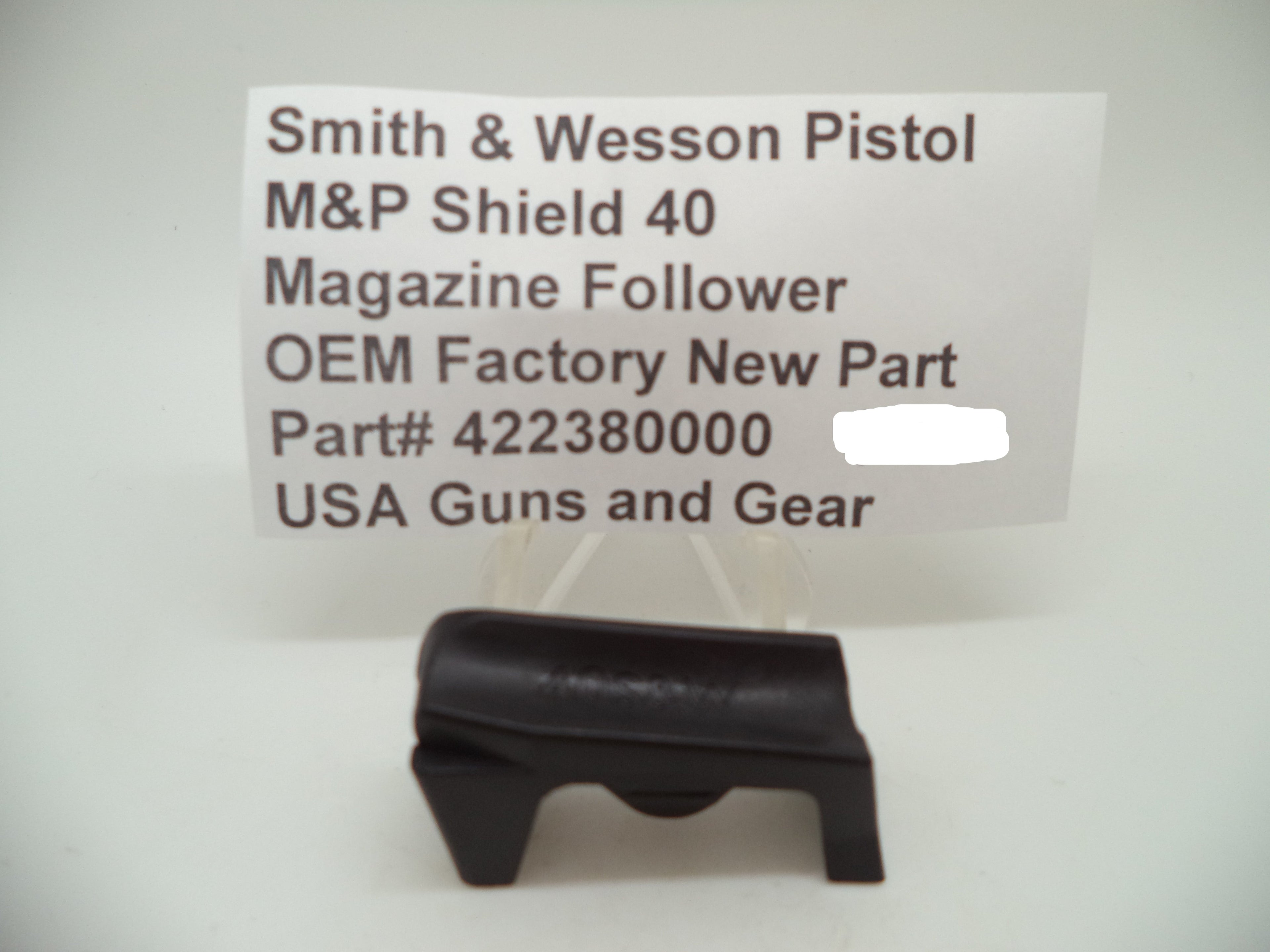 Smith & Wesson M&P Shield Magazine Follower - .40 S&W - Factory OEM 422380000