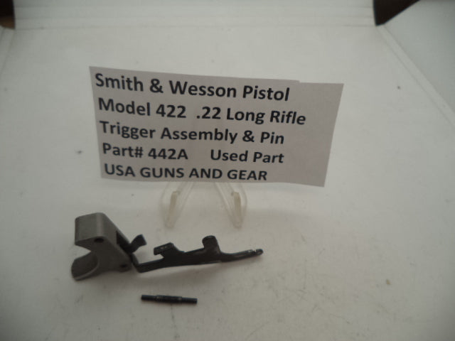 442A Smith & Wesson Model 422 Trigger Assembly & Pin .22 Long Rifle Used