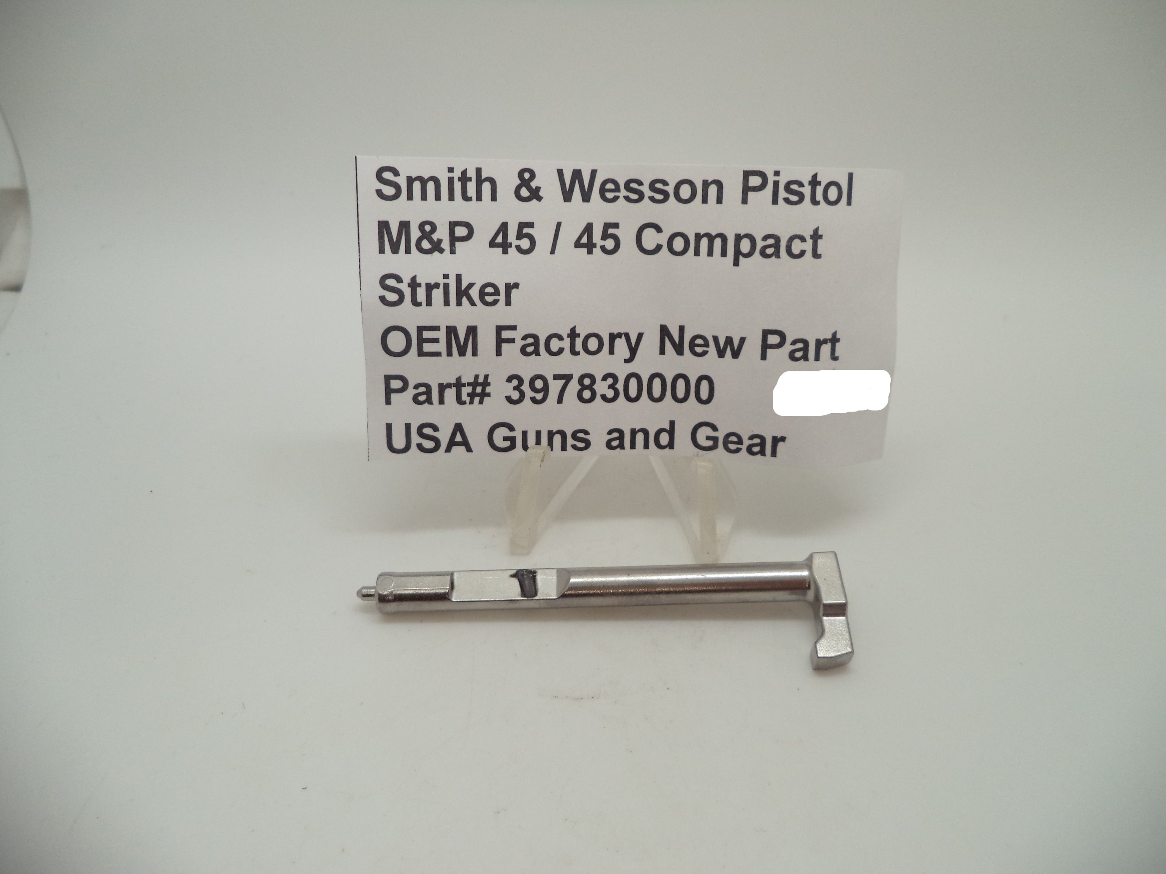 Smith & Wesson M&P 45 Striker - OEM Factory Part 397830000 (Fits M&P 45 & 45 Compact)