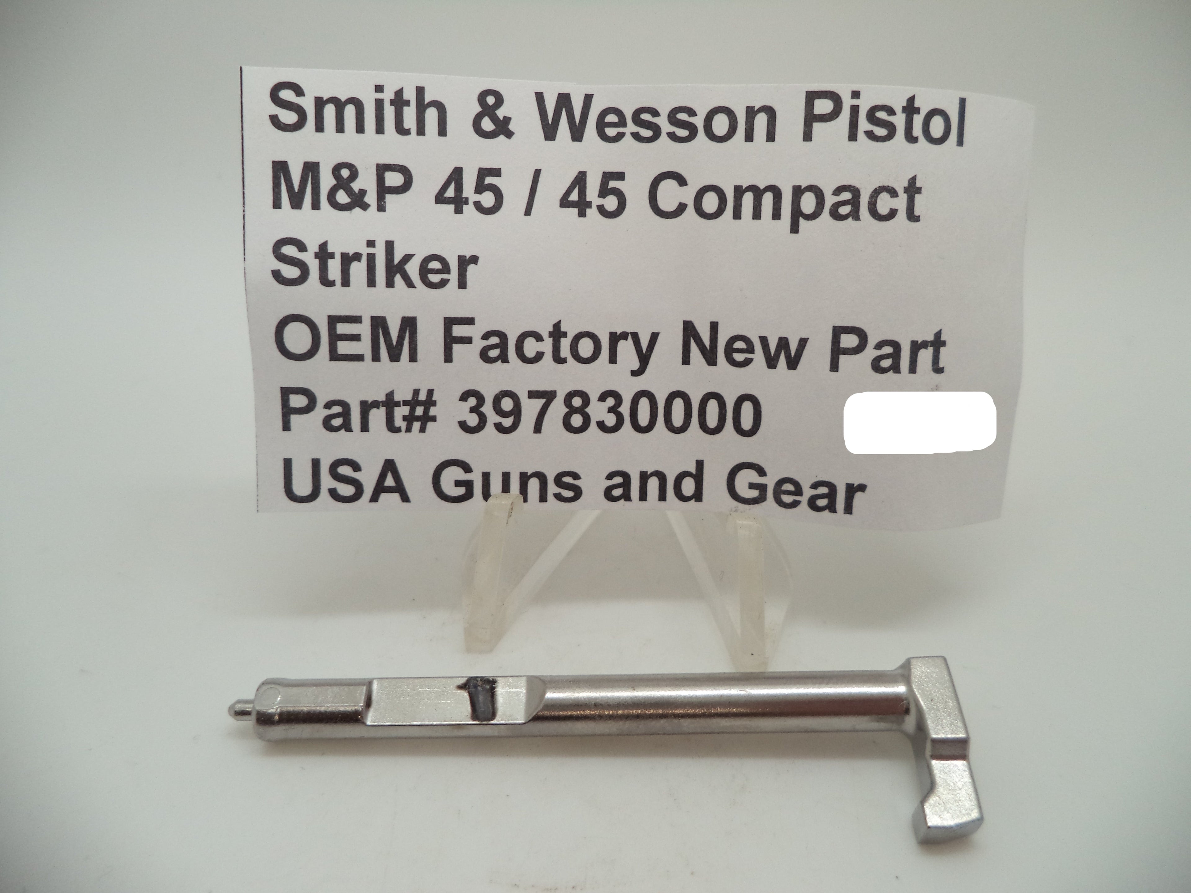 Smith & Wesson M&P 45 Striker - OEM Factory Part 397830000 (Fits M&P 45 & 45 Compact)