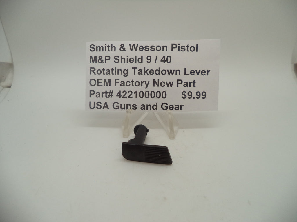 Smith & Wesson M&P Shield Rotating Takedown Lever - 9mm/.40 1.0 - Factory OEM 422100000