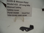 4428A Smith & Wesson Pistol Model 422 Manual Safety Lever .22 Long Rifle Used