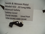 4428A Smith & Wesson Pistol Model 422 Manual Safety Lever .22 Long Rifle Used