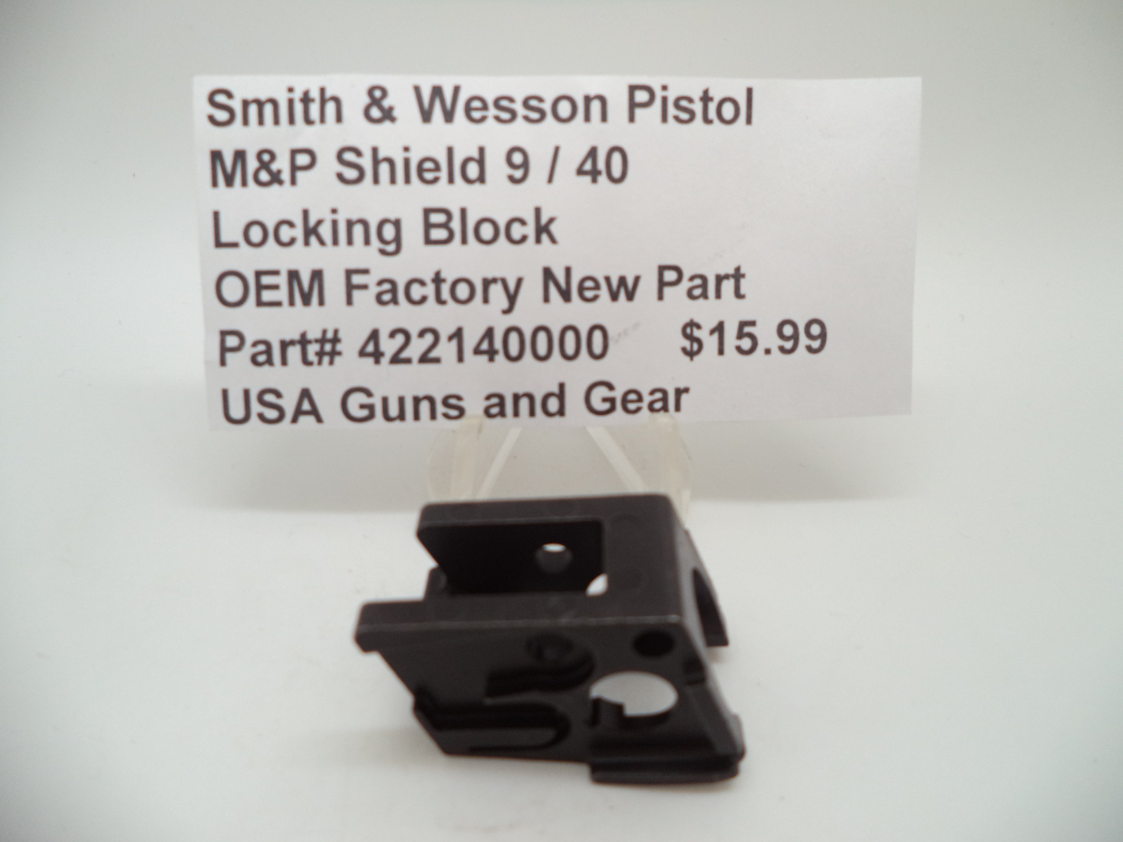 Smith & Wesson M&P Shield Locking Block - 9mm/.40 All Generations - Factory OEM 422140000