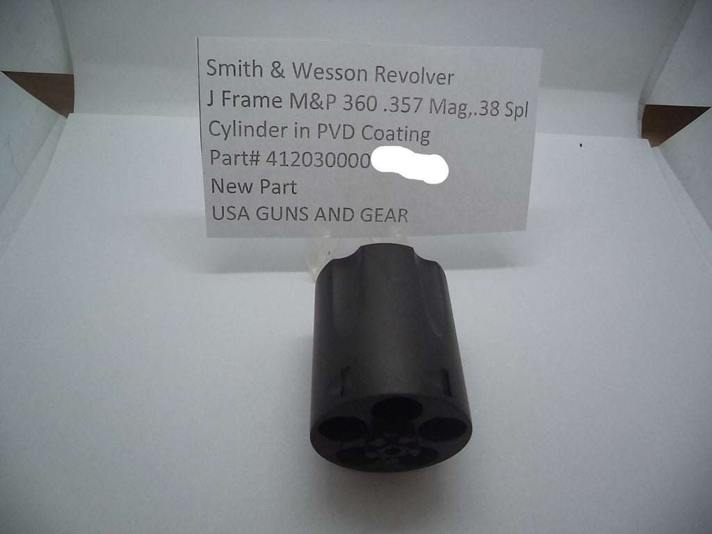 412030000 Smith & Wesson Revolver J Frame M&P 360 Cylinder in PVD Coating