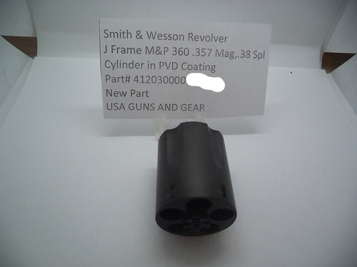 412030000 Smith & Wesson Revolver J Frame M&P 360 Cylinder in PVD Coating