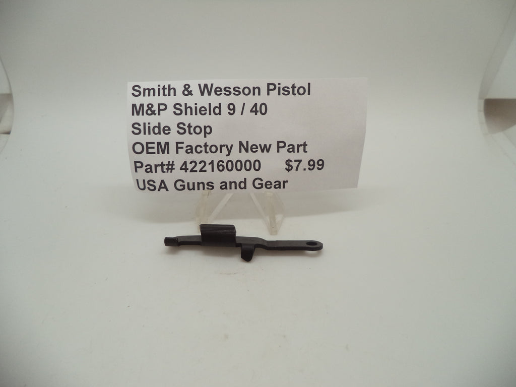 Smith & Wesson M&P Shield Slide Stop - 9mm/.40 All Generations - Factory OEM 422160000