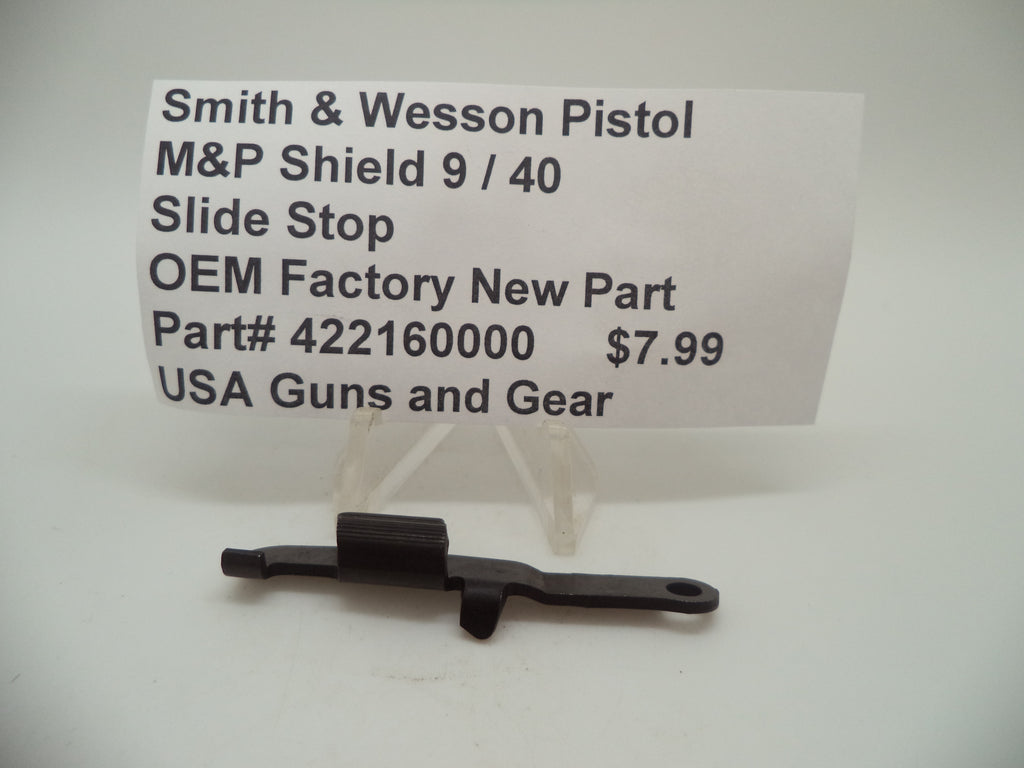 Smith & Wesson M&P Shield Slide Stop - 9mm/.40 All Generations - Factory OEM 422160000