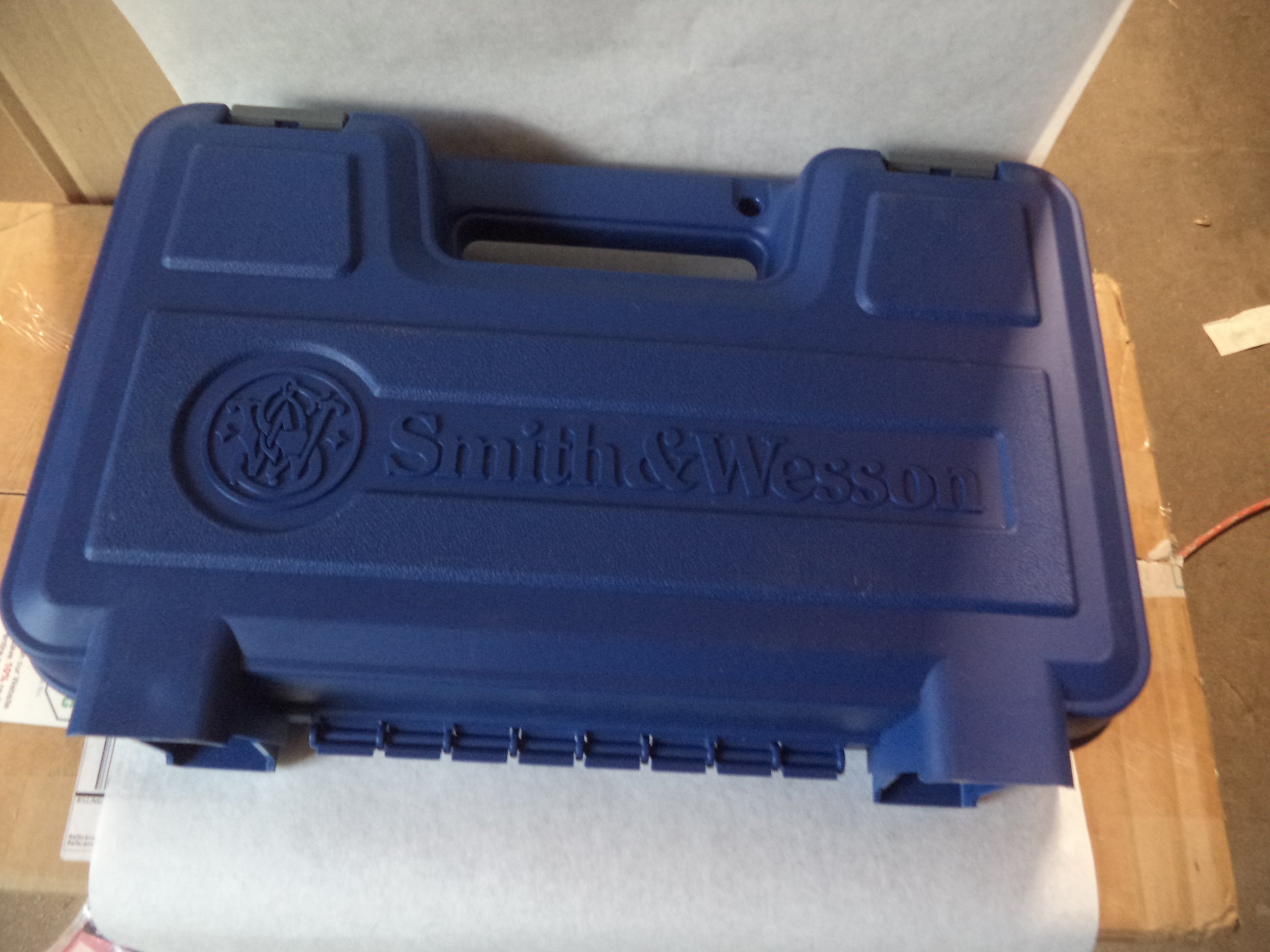 Smith & Wesson Factory Gun Box Blue Polymer Models 460 & 500 - 390350000